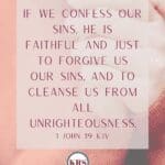 If We Confess Our Sins Scripture