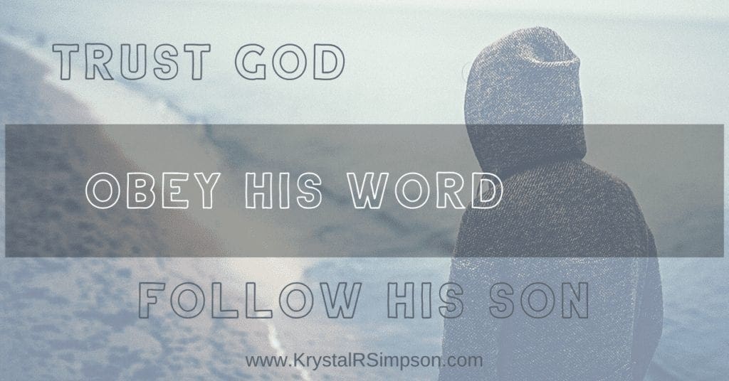 Trust-God Obey His Word and Follow His son to handle work stress