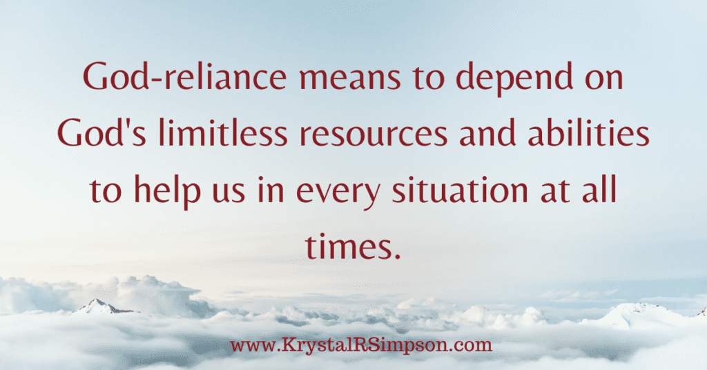 Definition of God Reliance and self-reliance