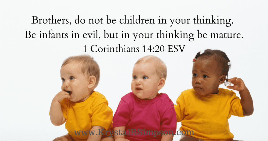 Change: Do Not Be Children In Your Thinking Bible Verse