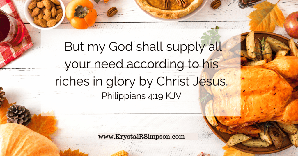 God's Provision- Promise to supply all your needs