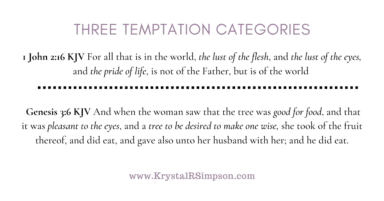 Temptation Types What Is Temptation, And How Do We Overcome It? | Krystal R Simpson