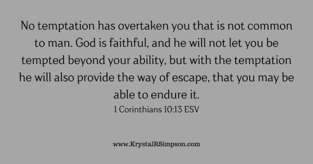 Scripture To Overcome Temptation